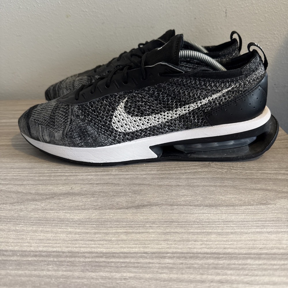 Nike Air Max Flyknit Racer Men's Size 12 DJ6106-001 Black Oreo Athletic Shoe